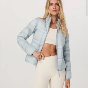 NWT VUORI Sz Large Coordinate Fill DOWN Packable Puffer Jacket *Flaw